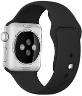 Curea din silicon pentru ceas Apple Watch 42-44 mm neagra
